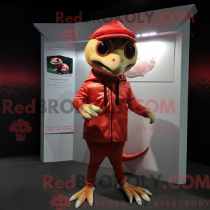 Red Lizard-maskotdraktfigur...