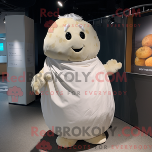 White Potato mascot costume...