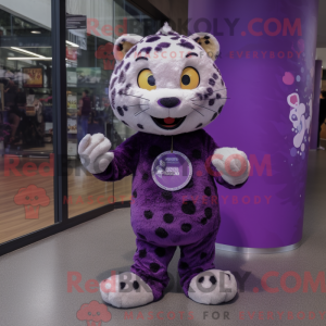 Lilla Leopard maskot...