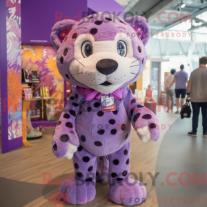 Lilla Leopard maskot...