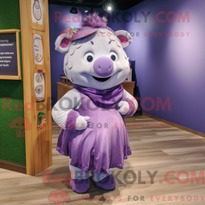 Lavender Sow Maskottchen...