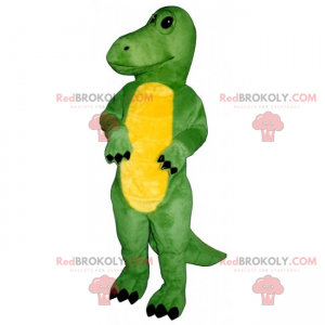 Roztomilý žlutý břicho maskot dino - Redbrokoly.com