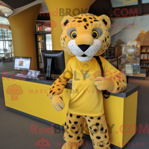 Yellow Cheetah mascot...