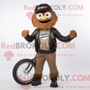 Rust Unicyclist mascot...