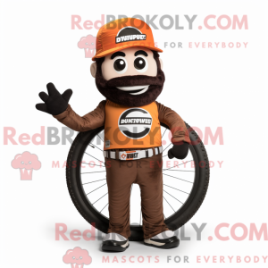 Rust Unicyclist mascot...