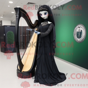 Sort Celtic Harpe maskot...