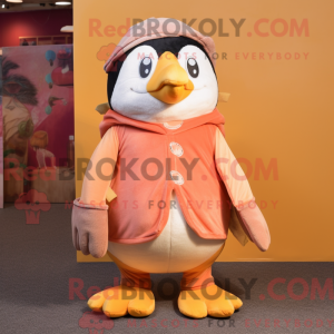 Peach Penguin mascot...