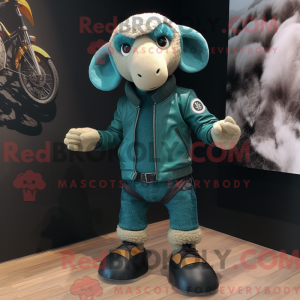 Postava maskota Teal Merino...