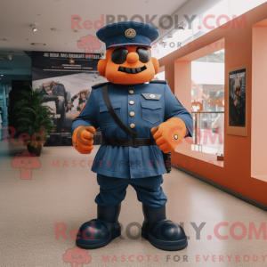 Rust Navy Soldier mascot...