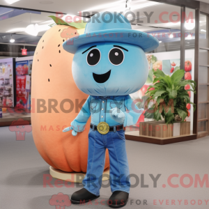 Sky Blue Melon maskot...