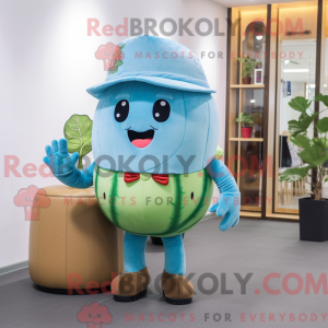 Sky Blue Melon maskot...