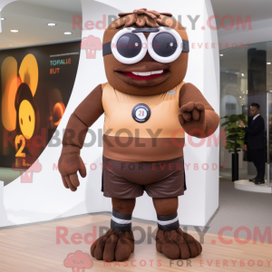 Brown Cyclops mascot...