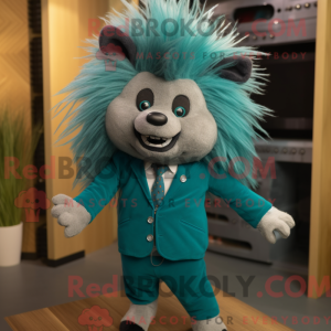 Teal Porcupine mascot...