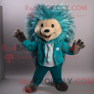 Teal Porcupine mascot...