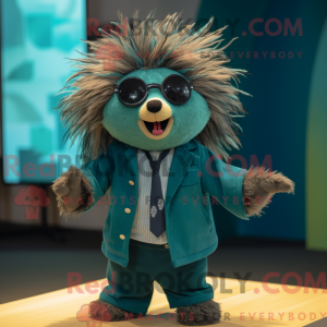 Teal Porcupine mascot...