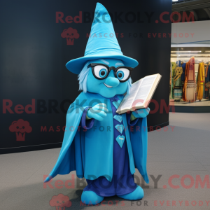 Cyan Wizard Maskottchen...