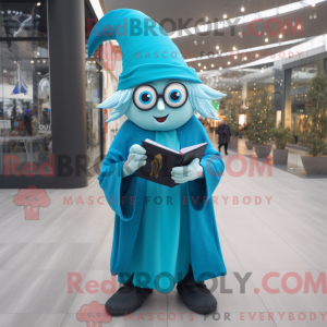 Cyan Wizard Maskottchen...