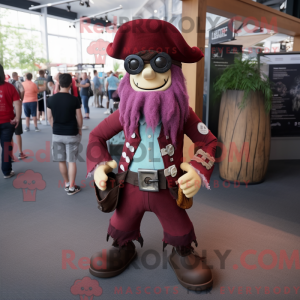 Maroon Pirate mascot...
