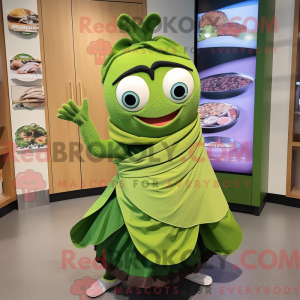 Oliven tun maskot kostume...