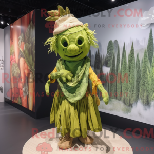 Olive Scarecrow mascot...