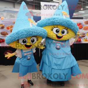 Himmelblå Nachos maskot...