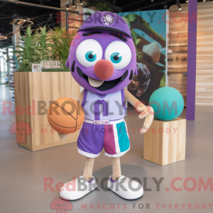 Purple Meatballs maskot...