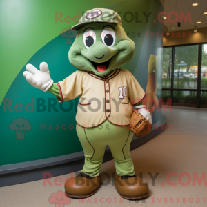 Guante de béisbol verde...