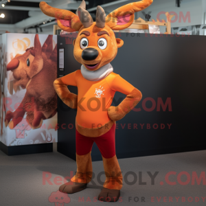 Rust Deer maskot drakt...