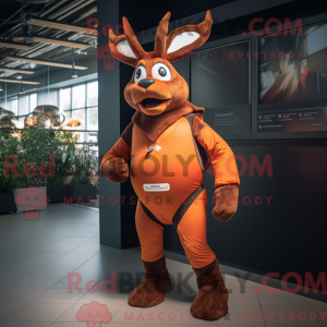 Rust Deer mascot costume...