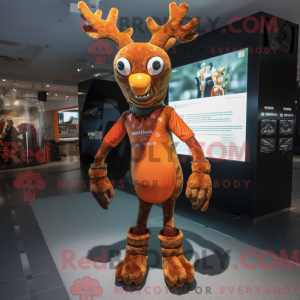 Rust Deer mascotte kostuum...