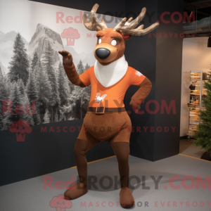 Rust Deer mascotte kostuum...