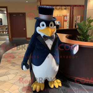 Navy Penguin mascot costume...