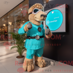 Turquoise Camel mascot...