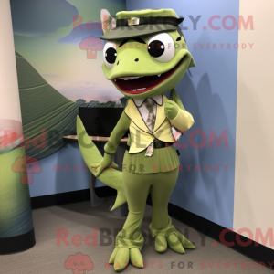 Oliven Barracuda maskot...