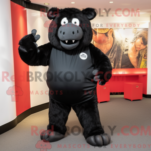 Black Sow maskotdraktfigur...