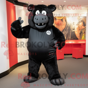 Sort So maskot kostume...
