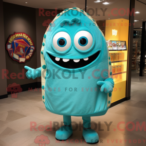 Turquoise Pizza mascot...