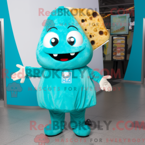 Turquoise Pizza mascot...
