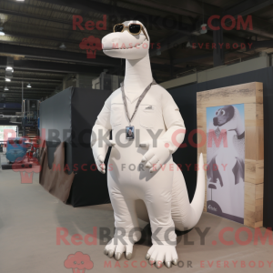 White Diplodocus mascot...