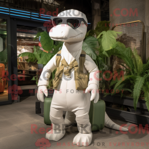 White Diplodocus mascot...