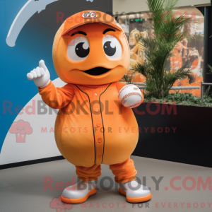 Oransje baseballhanske...
