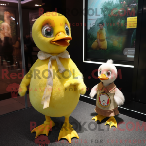 Lemon Yellow Gosling mascot...