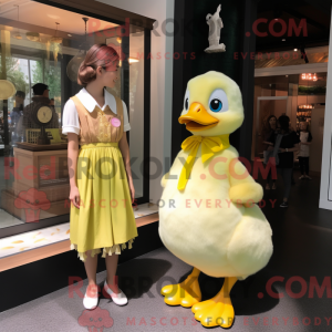 Citrongul Gosling maskot...