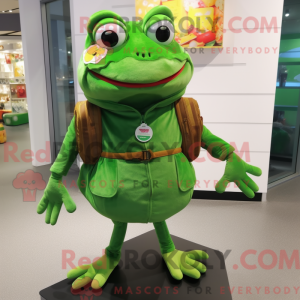 Forest Green Frog mascot...