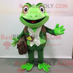 Forest Green Frog mascot...