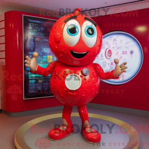 Red Gyro mascot costume...