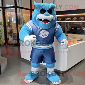 Blue Ice mascot costume...