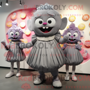 Gray Candy maskot kostume...