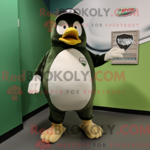 Olive Penguin mascot...