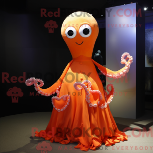 Orange Octopus mascot...